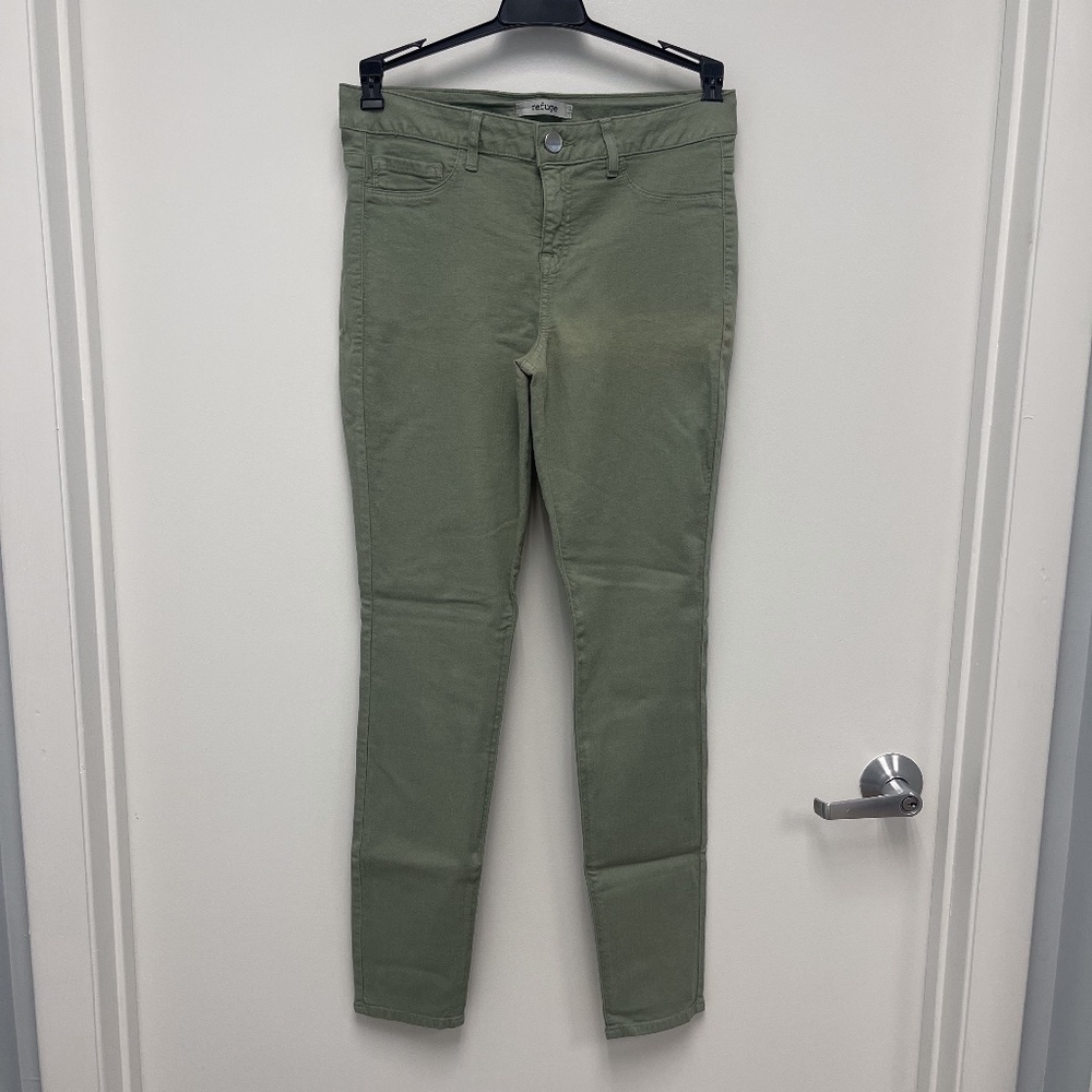 Charlotte Russe Olive Green Skinny Jeans